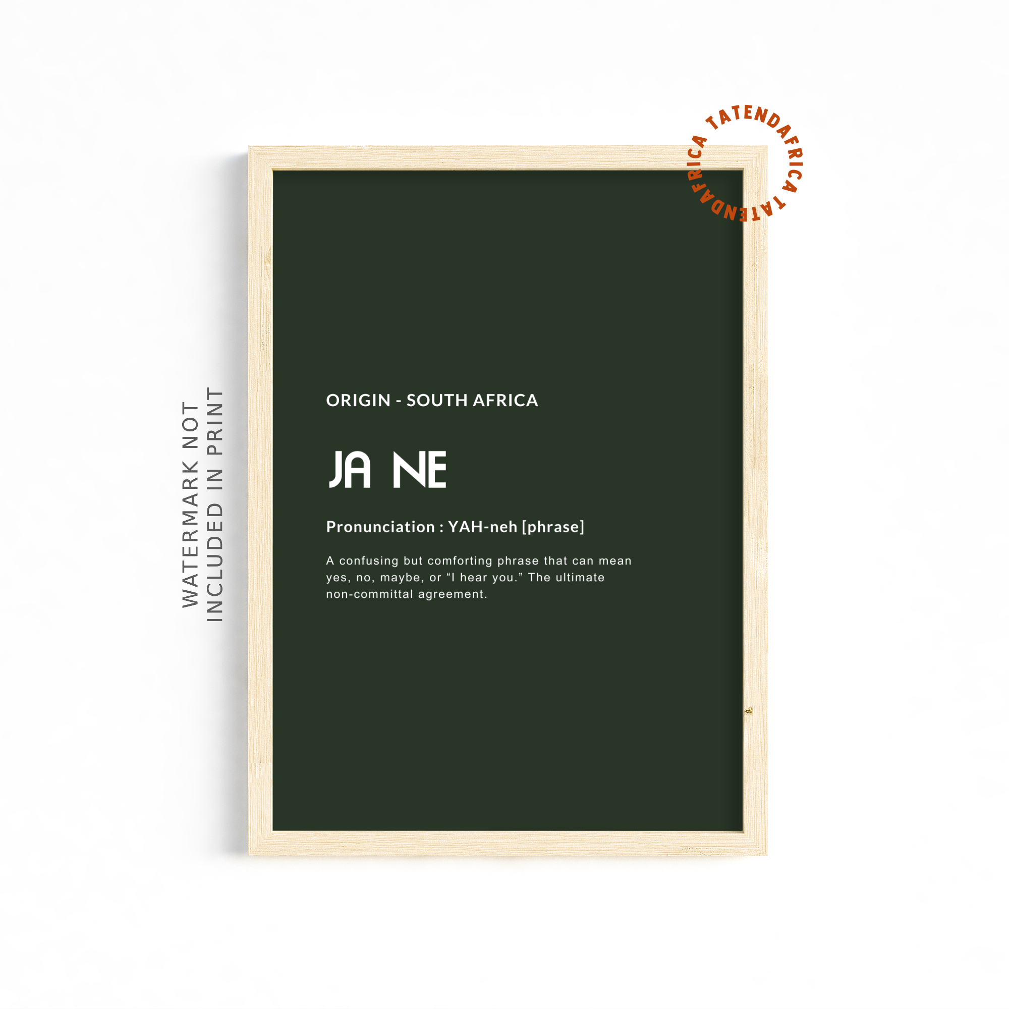 Ja Ne - Forest Green