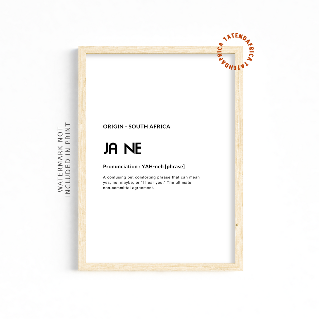 Ja Ne - Monochrome White