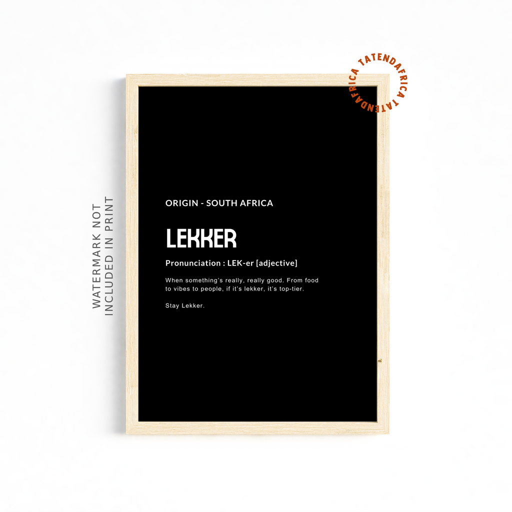 Lekker - Monochrome Black