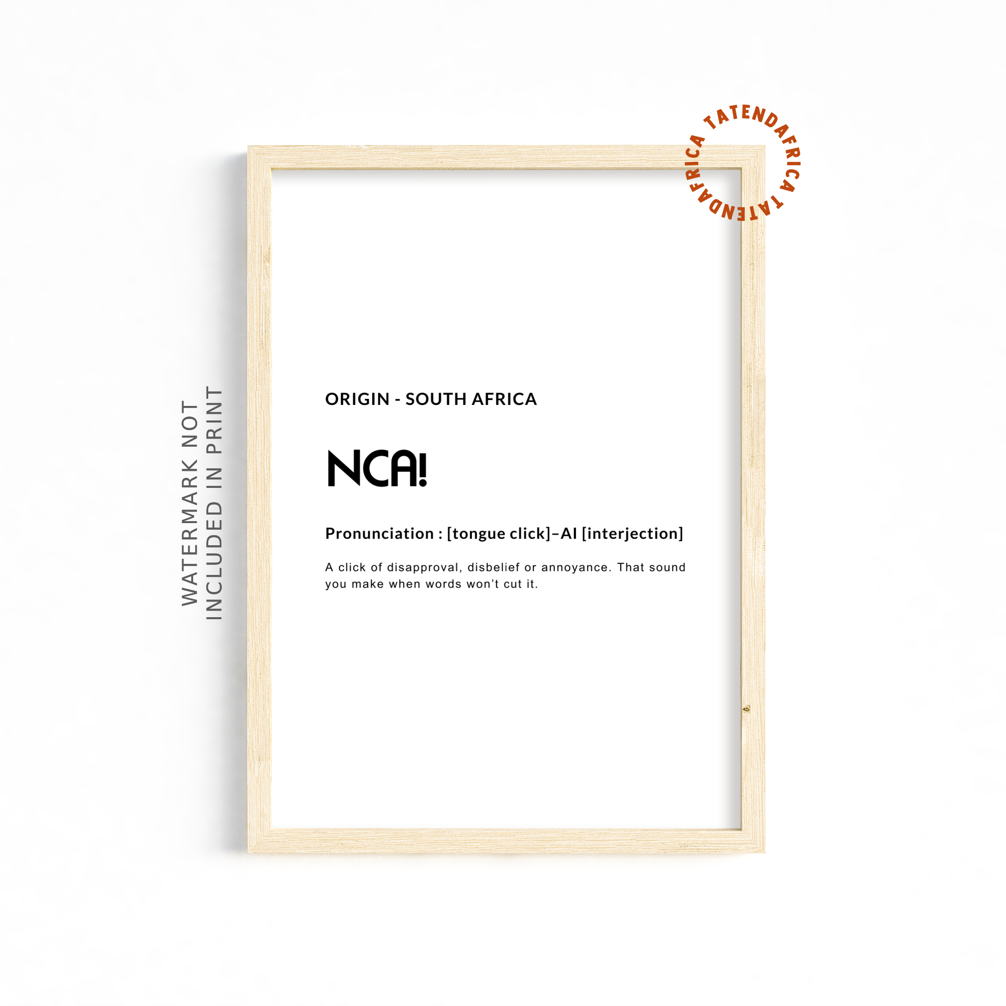 Nca! - Monochrome White
