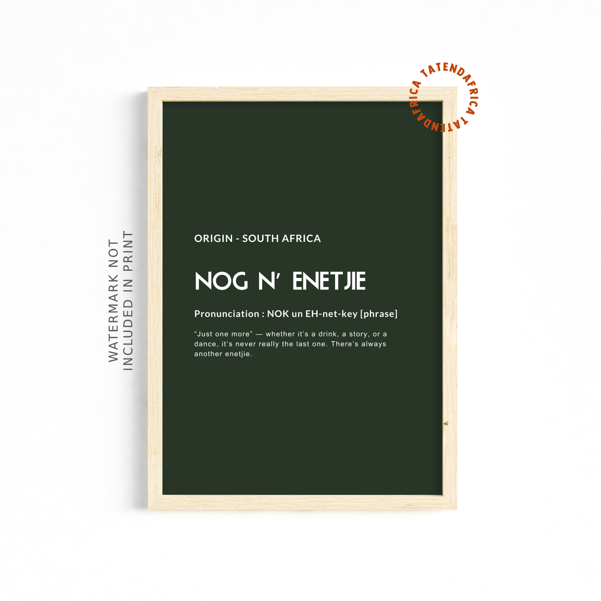 NogNEntjie - Forest Green