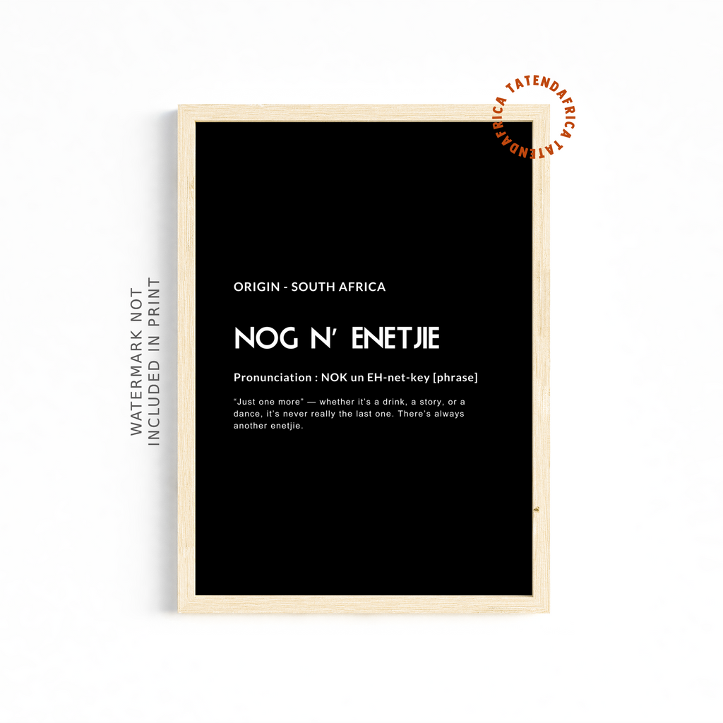 NogNEntjie - Monochrome Black