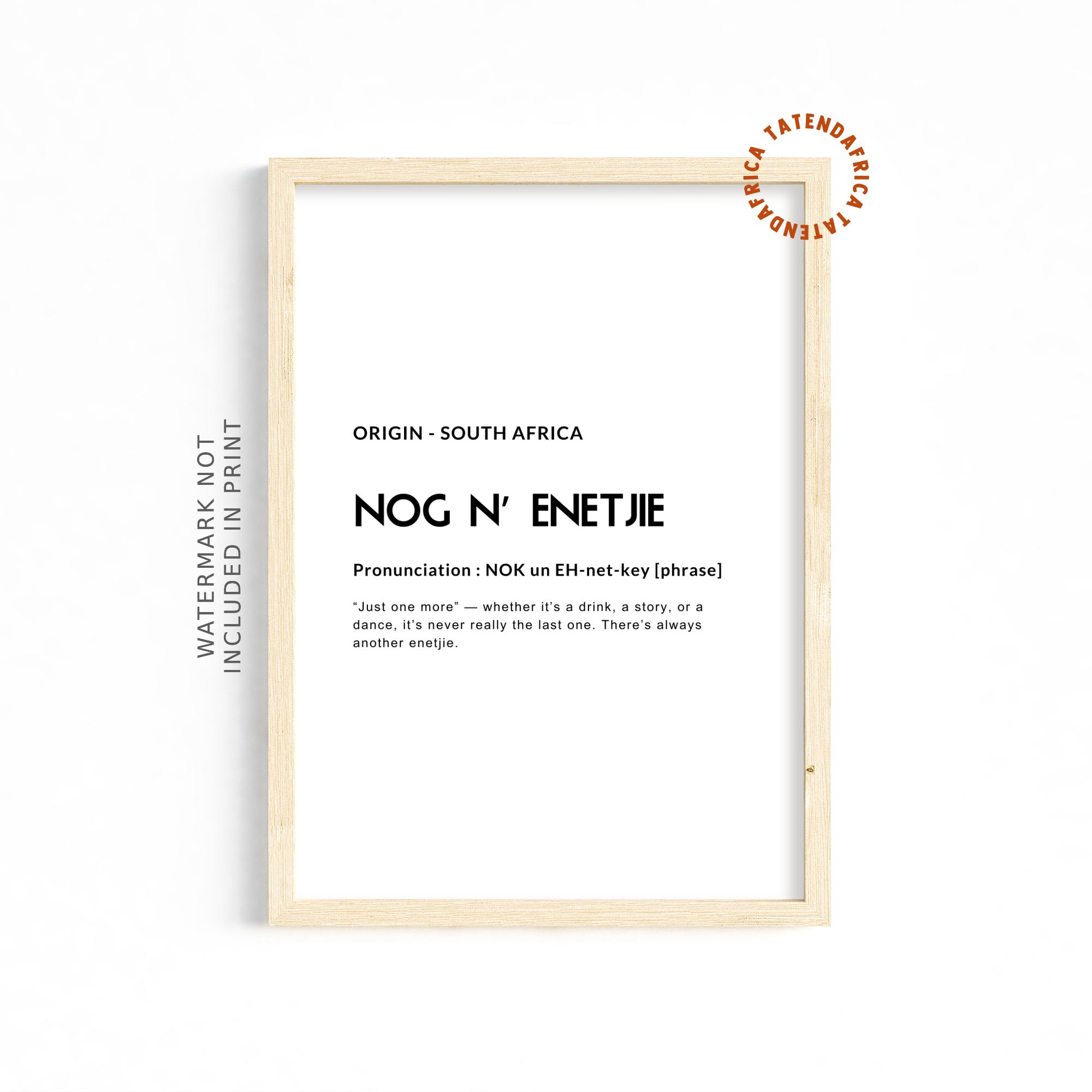 NogNEntjie - Monochrome White