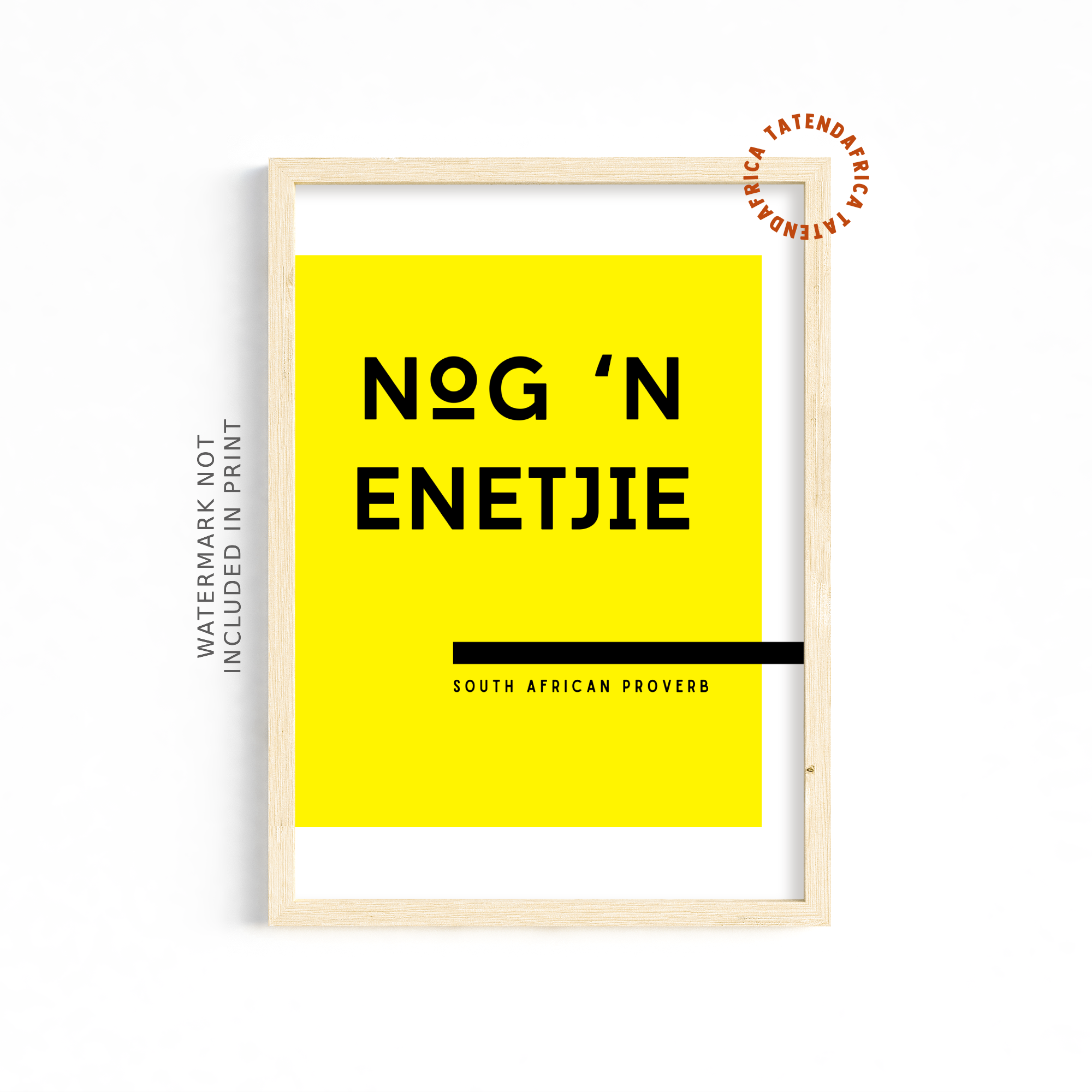 NogNEntjie - Bold Yellow