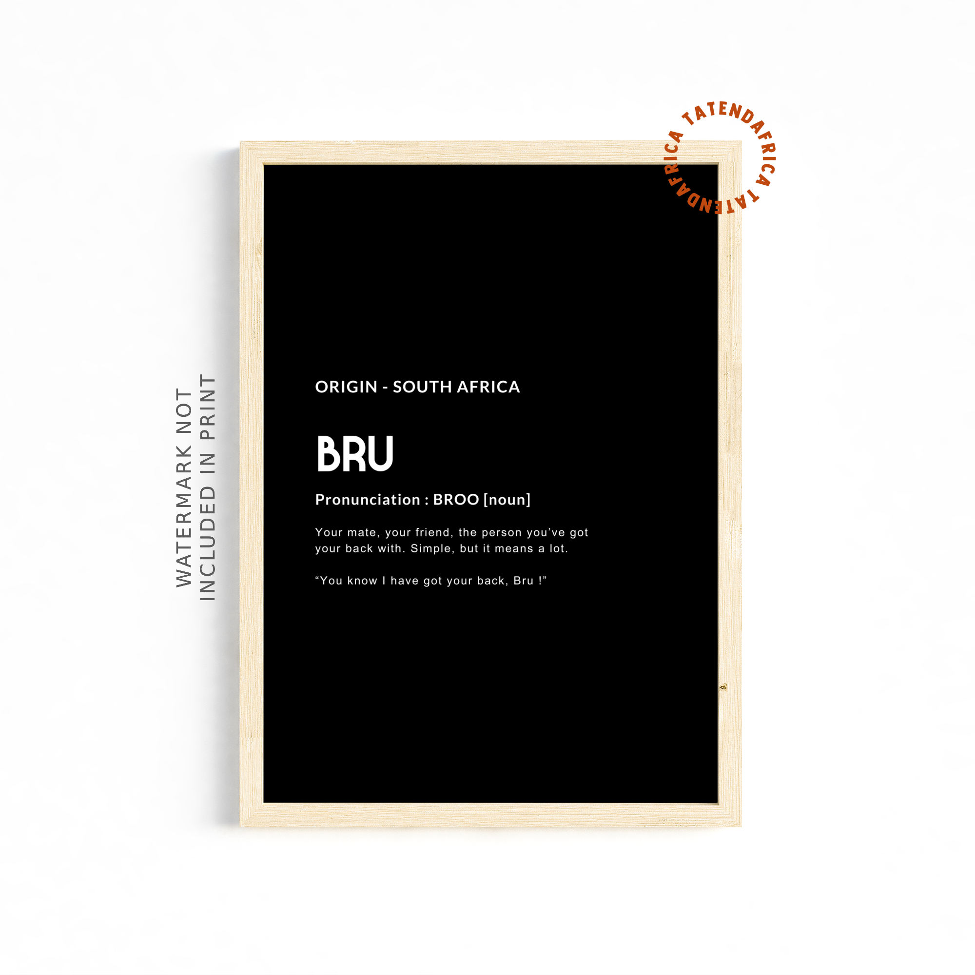 Bru - Monochrome Black