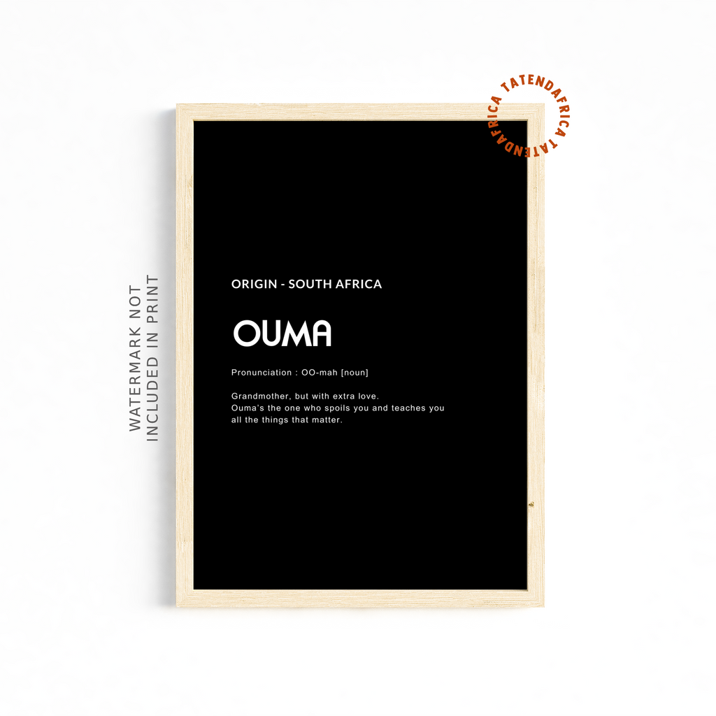 Ouma - Monochrome Black