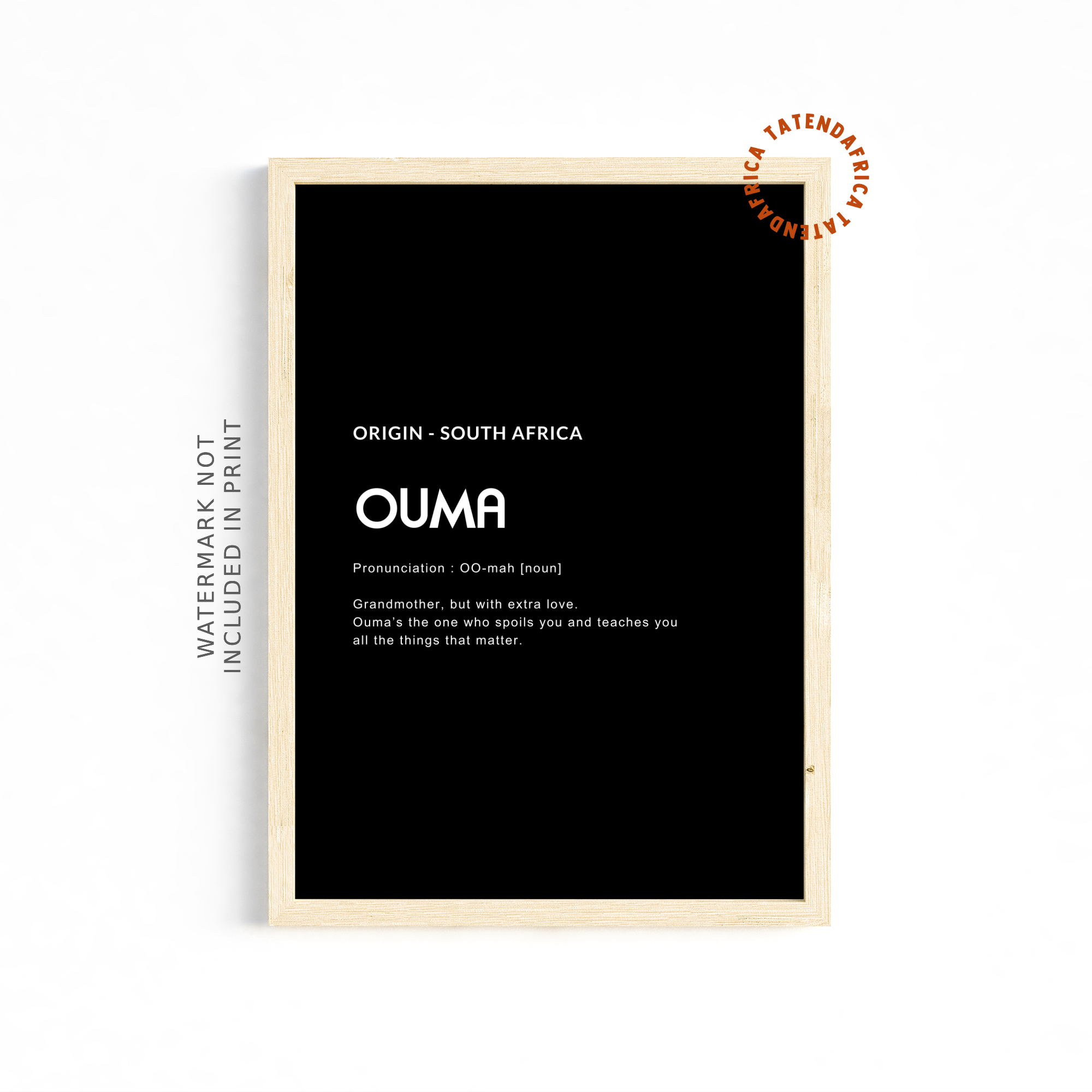 Ouma - Monochrome Black