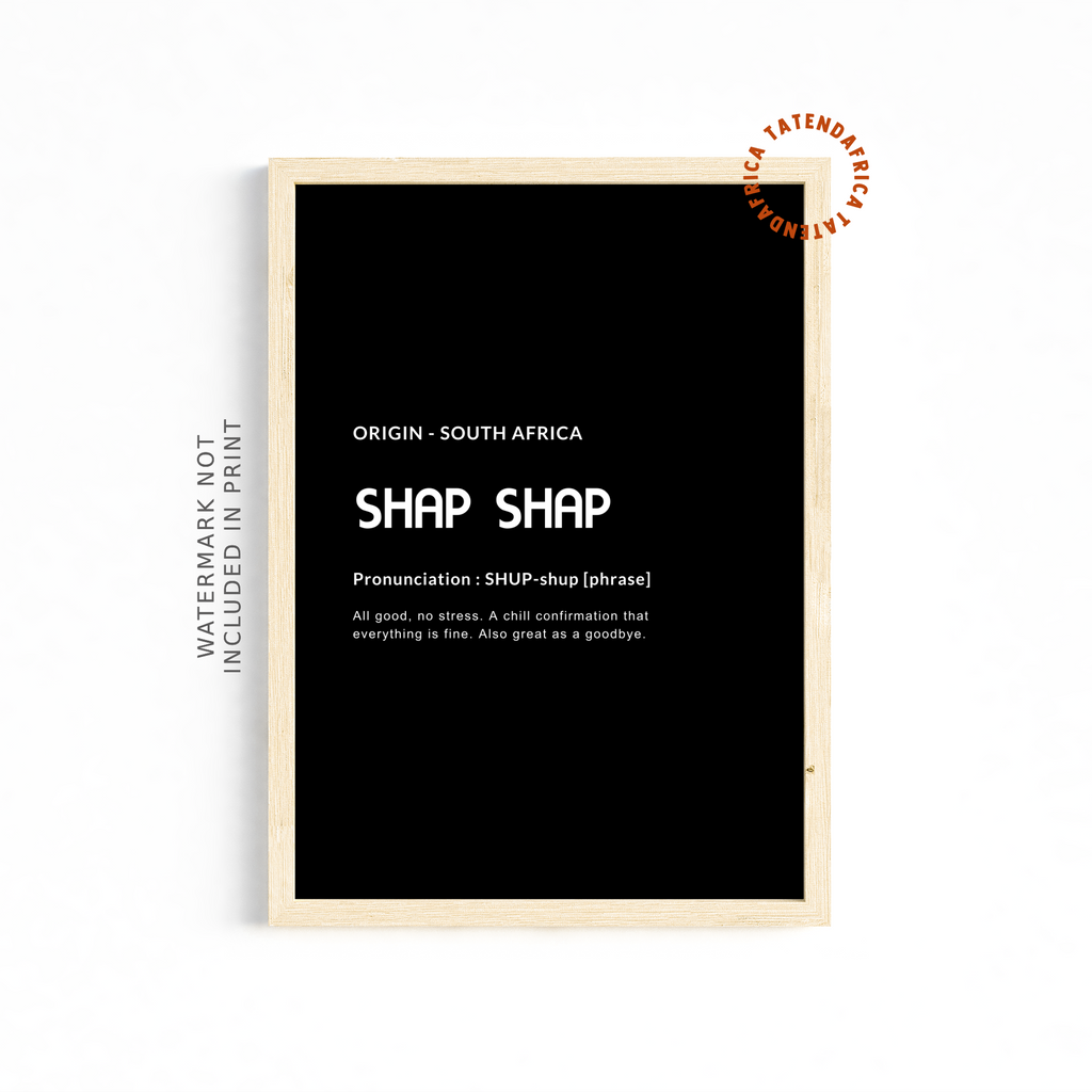Shap Shap - Monochrome Black