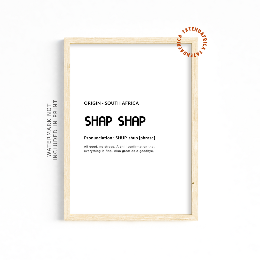 Shap Shap - Moncohrome White