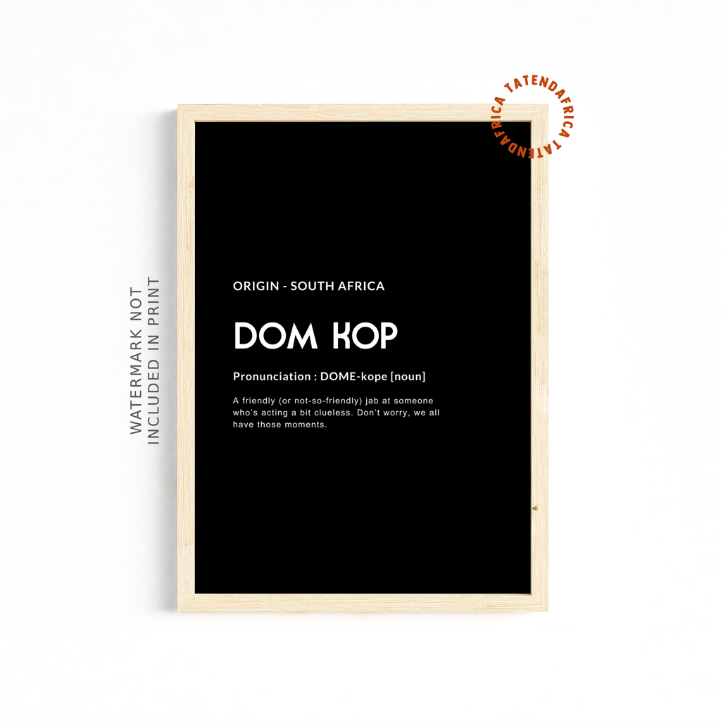 Dom Kop - Monochrome Black