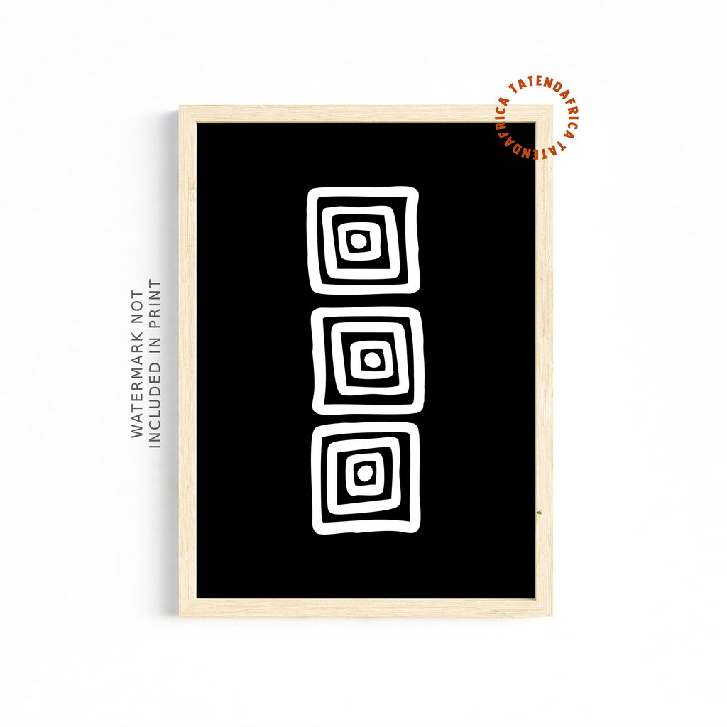Abstract Twirl - Monochrome Black