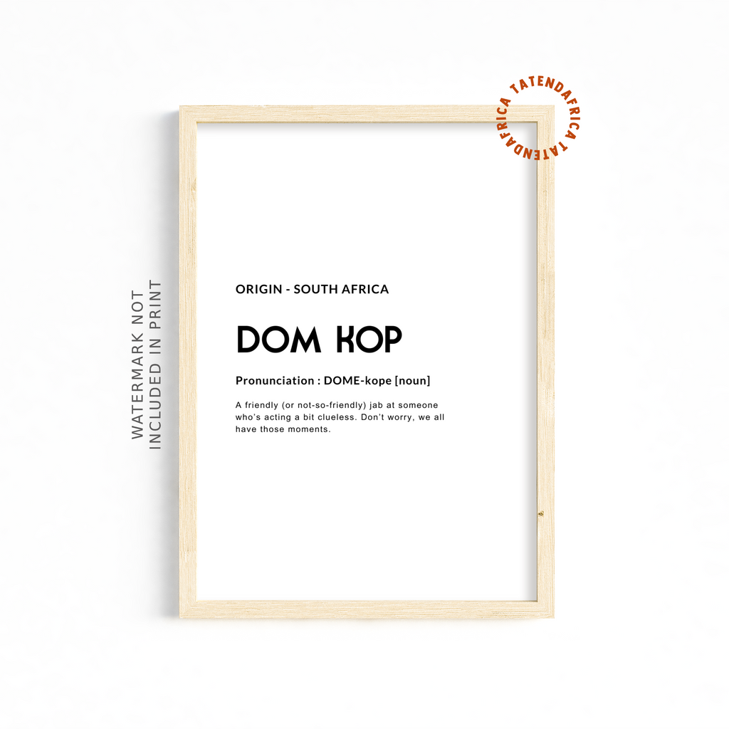 Dom Kop - Monochrome White