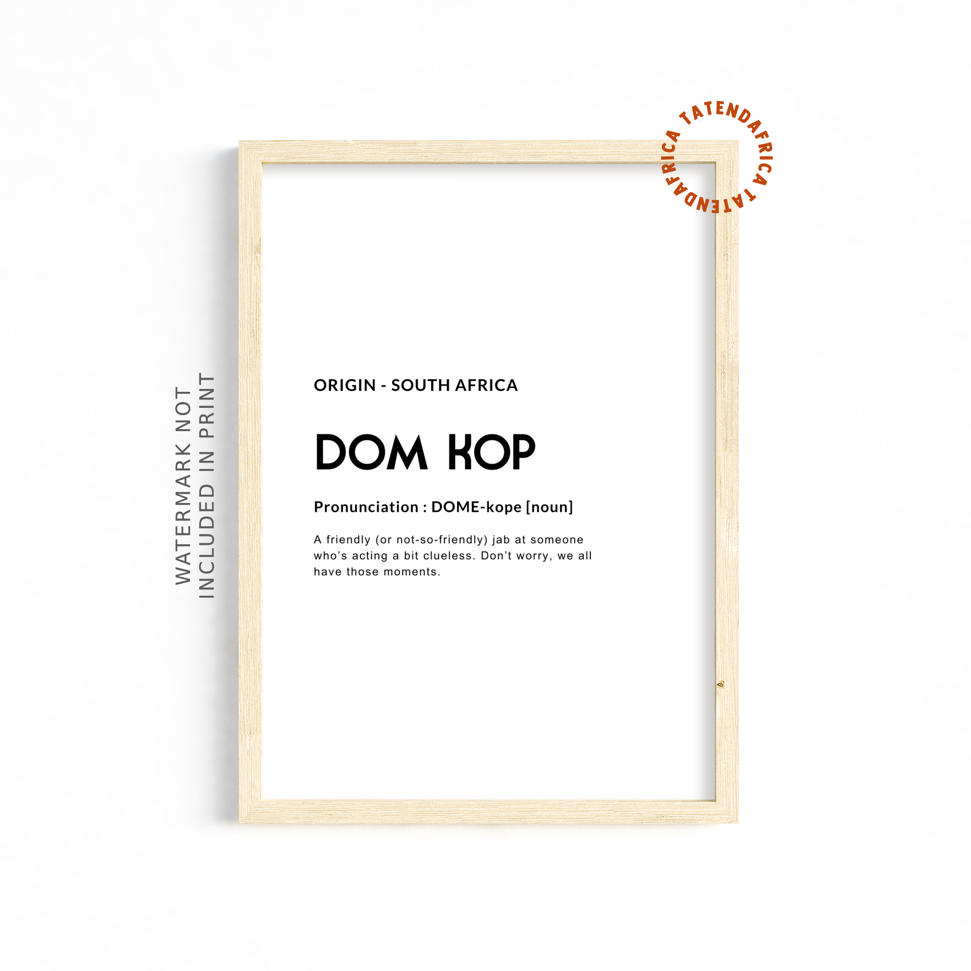 Dom Kop - Monochrome White