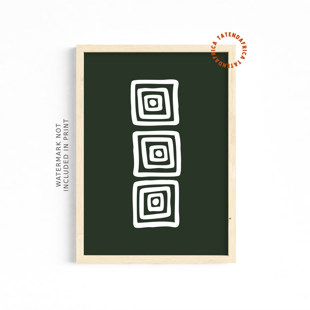 Abstract Twirl - Forest Green