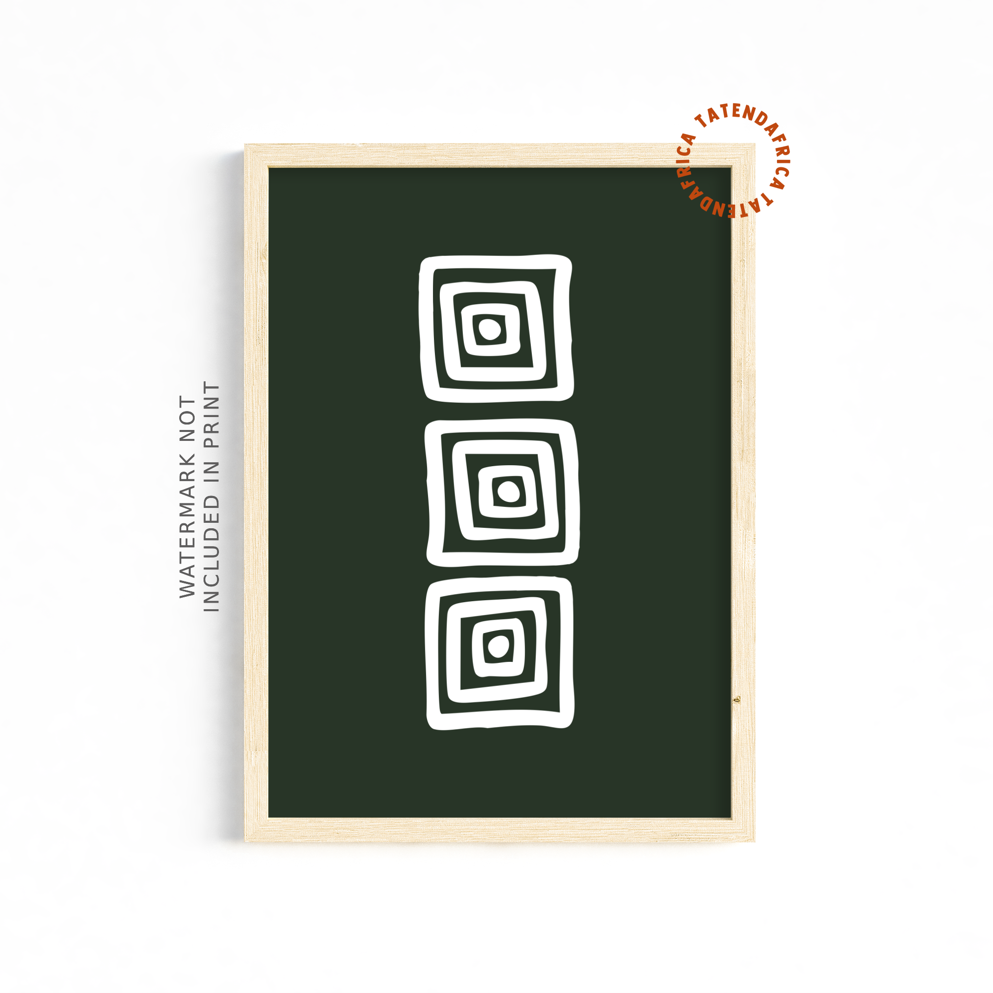 Abstract Twirl - Forest Green