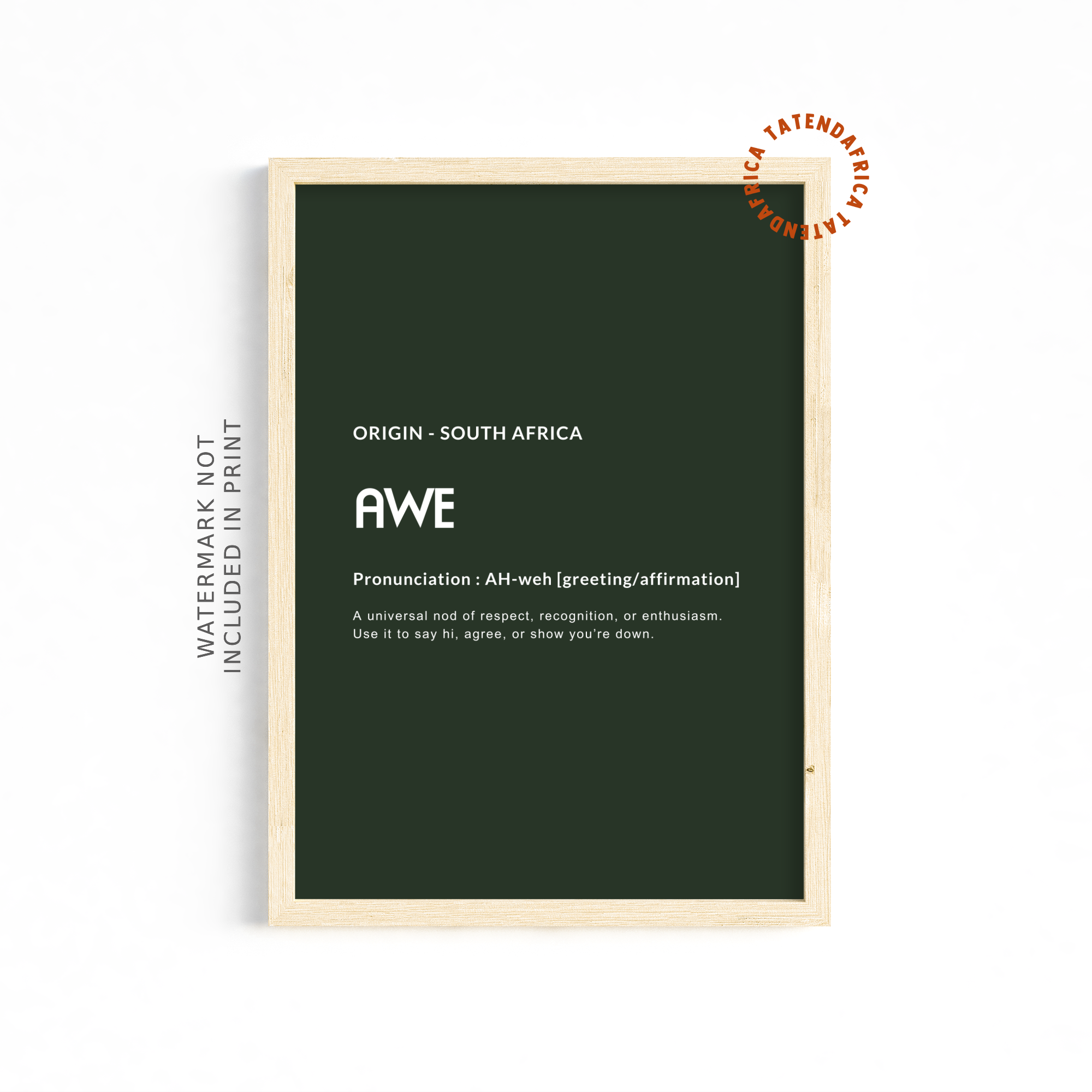 Awe - Forest Green