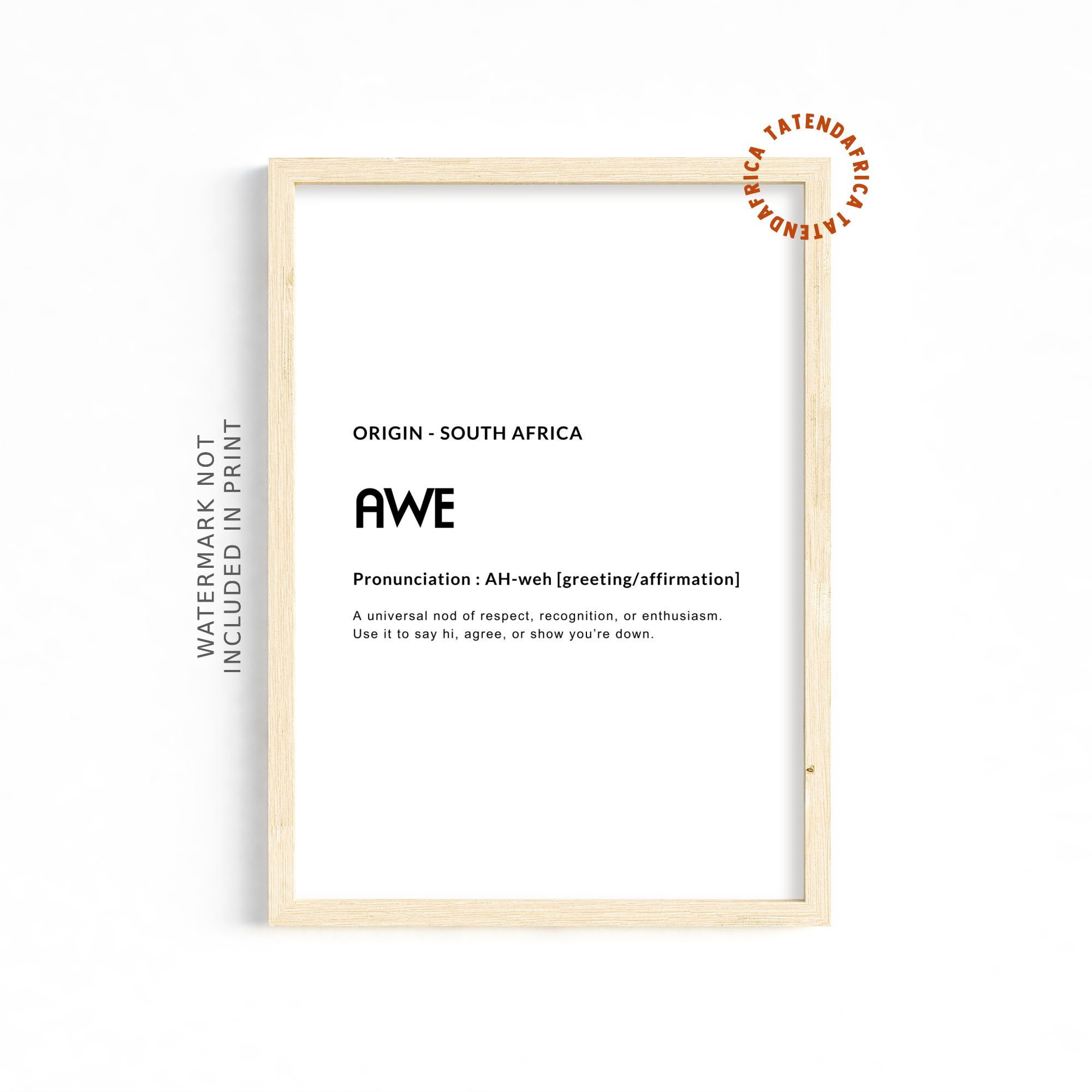 Awe - Monochrome White