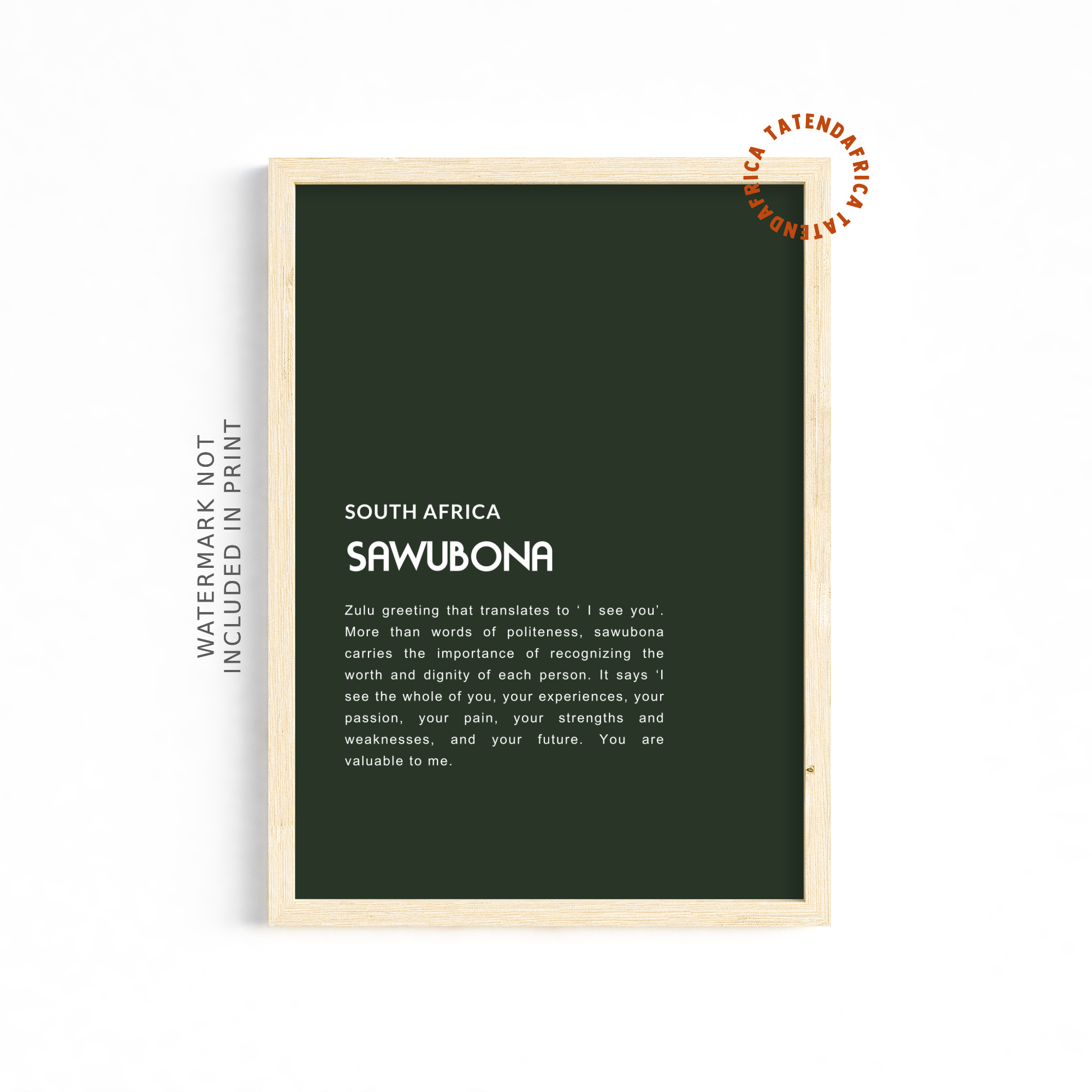 Sawubona - Forest Green