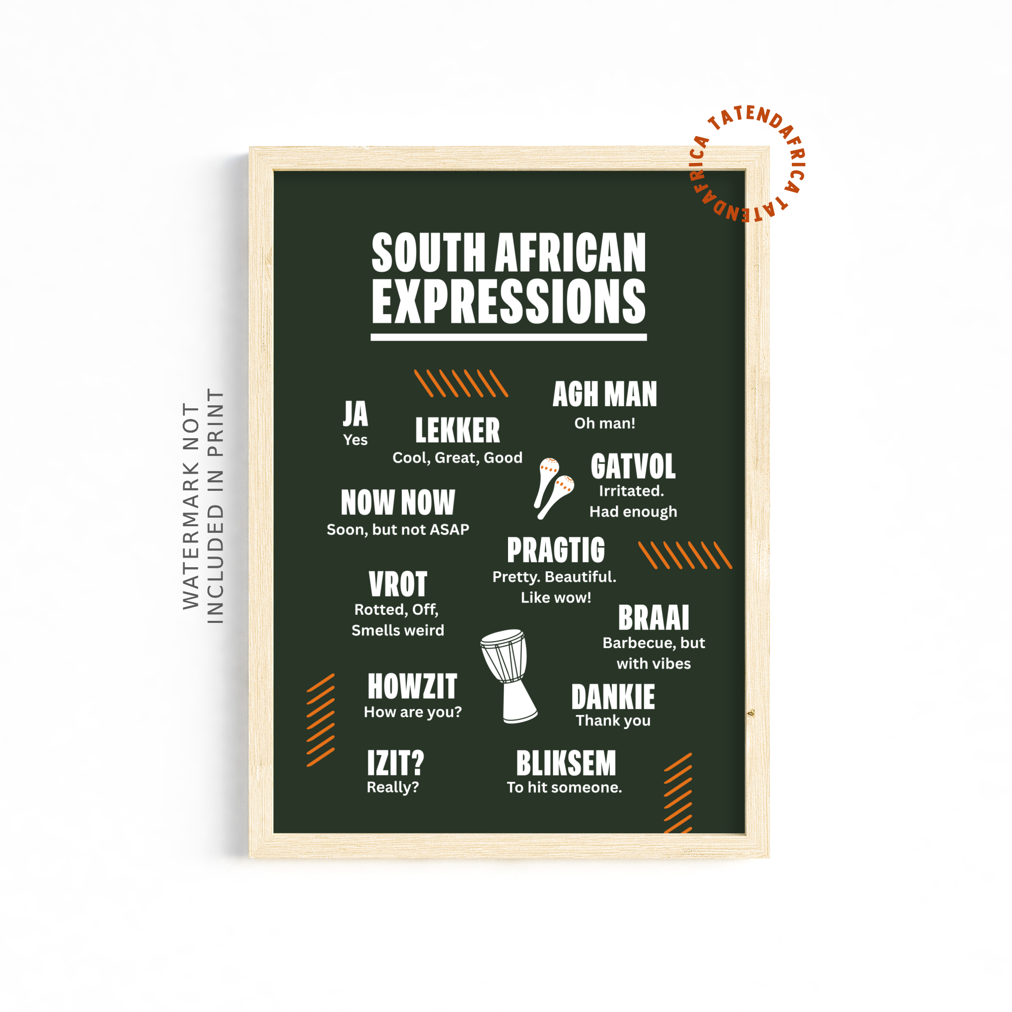 South African Expressions - Green