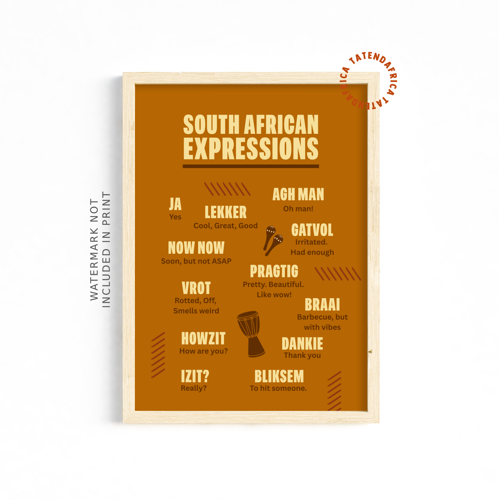 South African Expressions - Mustard