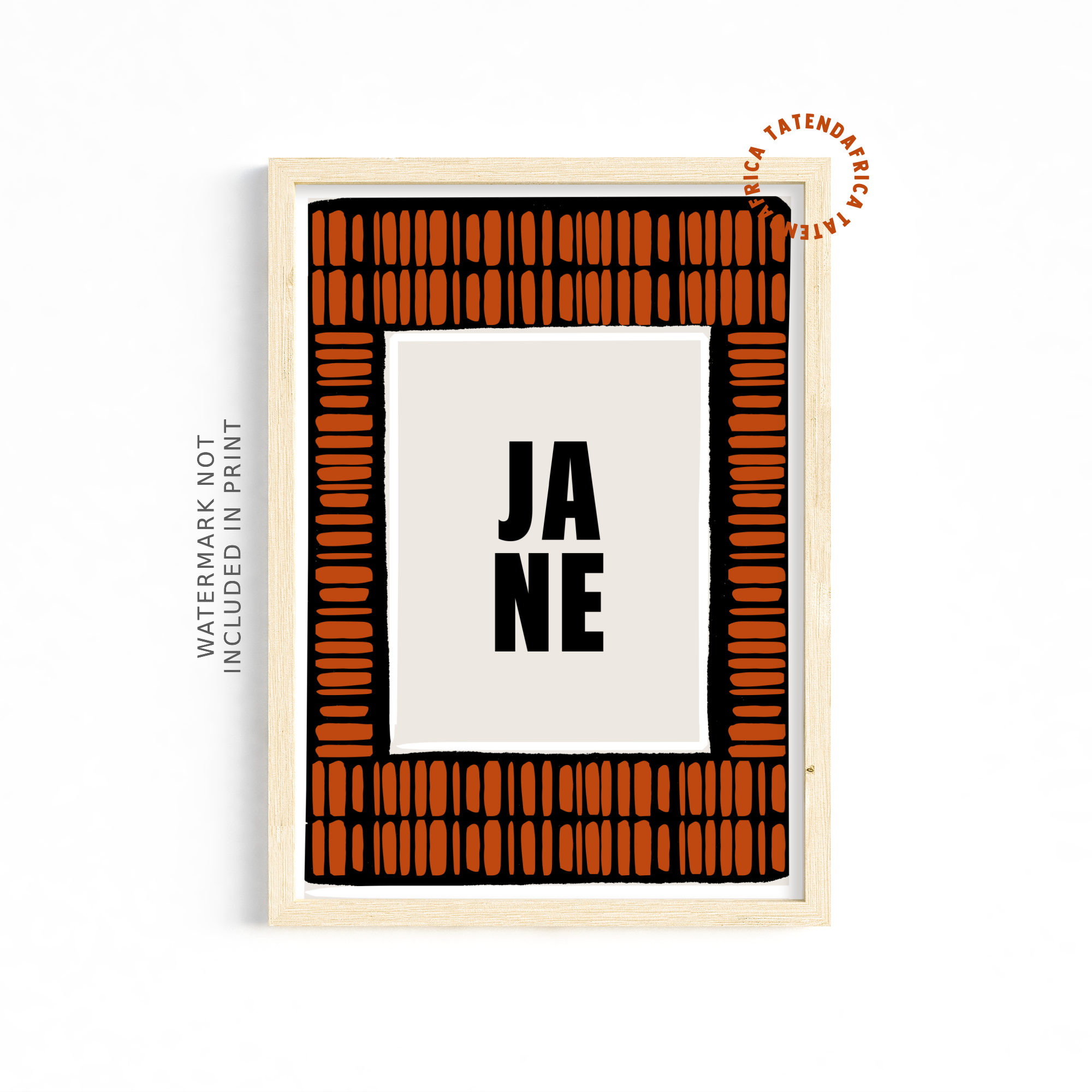 Ja Ne - Burnt Orange Black