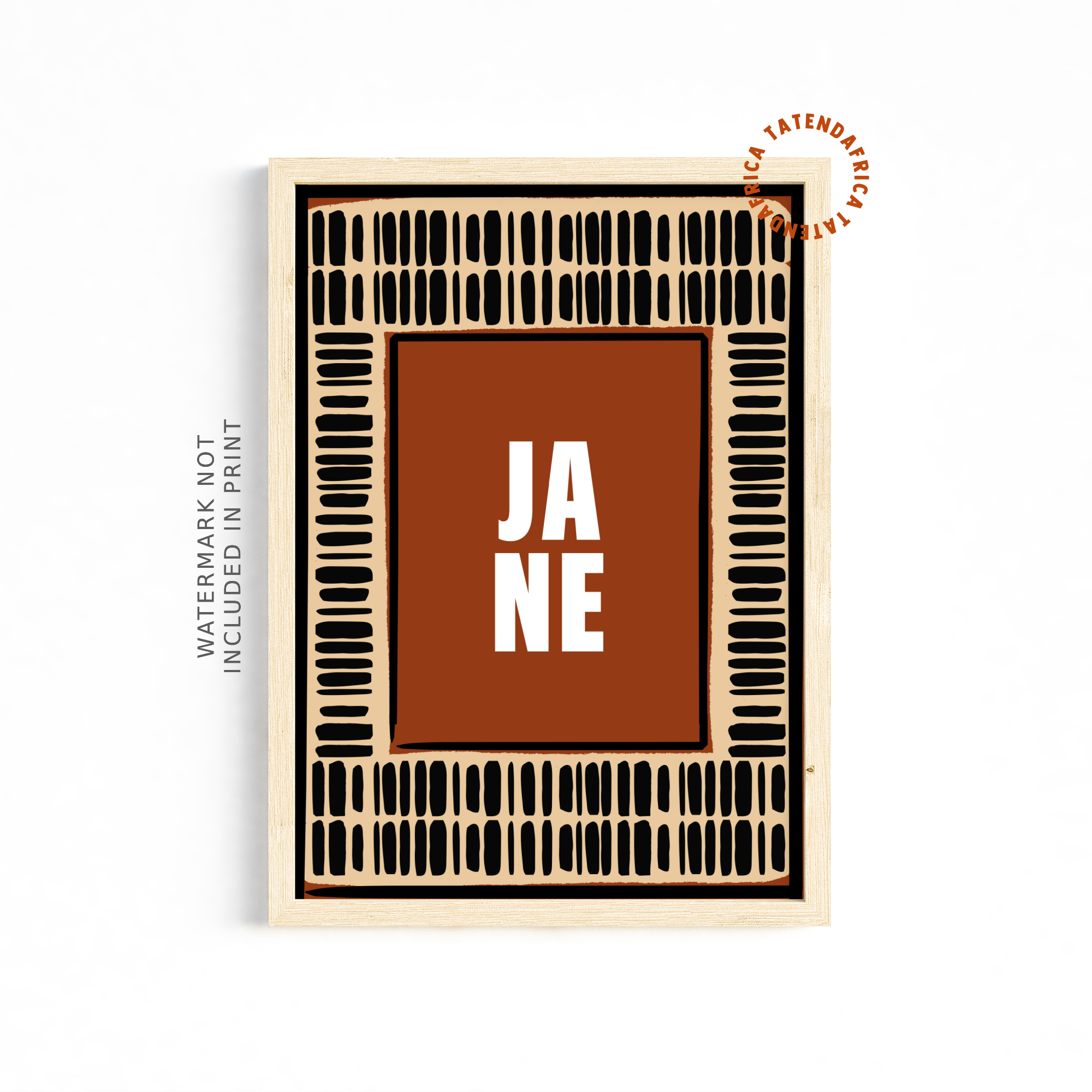 Ja Ne - Crimson Geometric