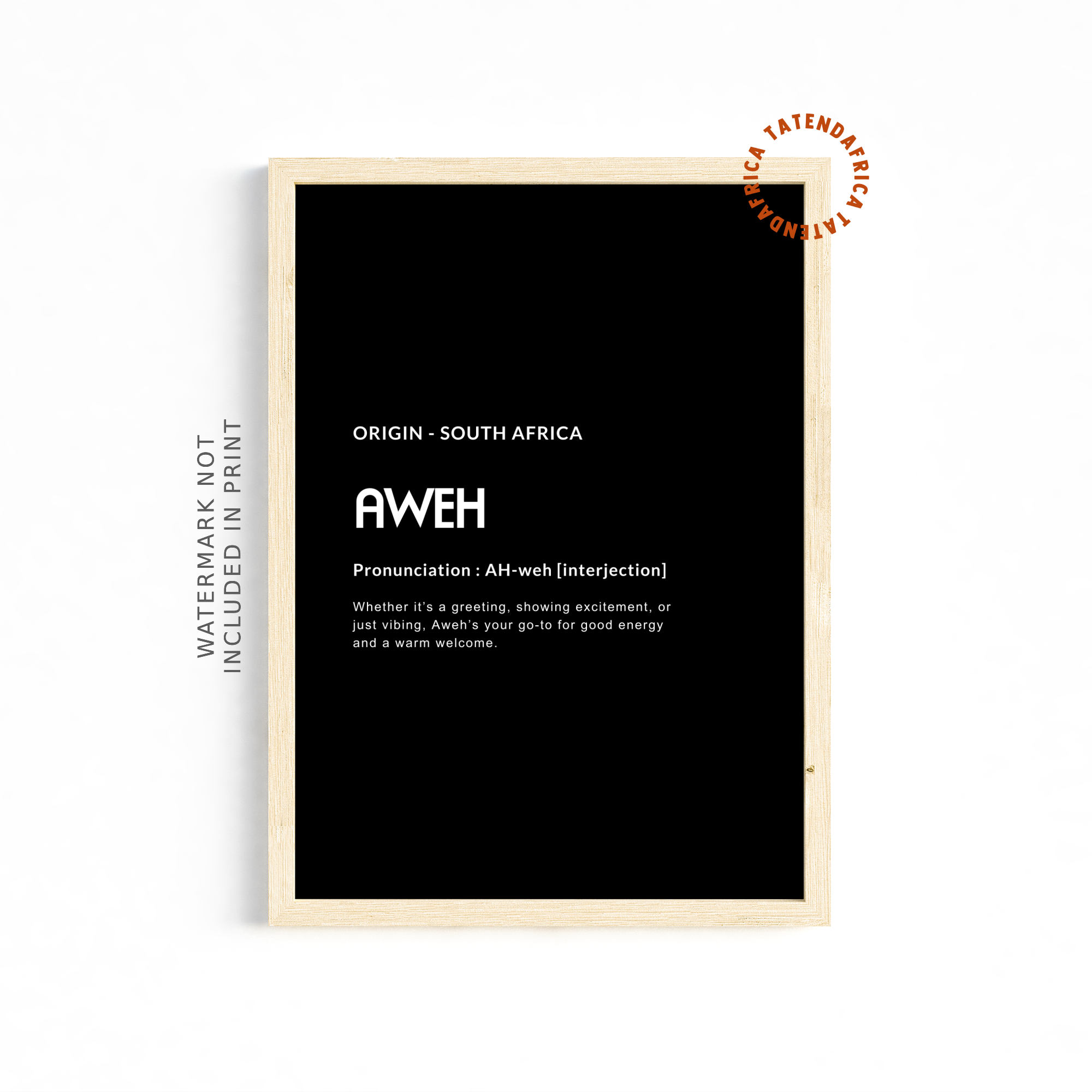 Aweh - Monochrome Black