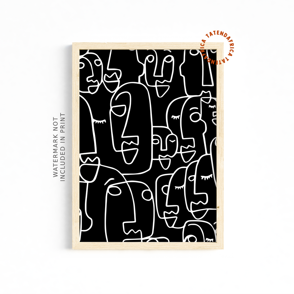 Abstract 5 - Monochrome Black