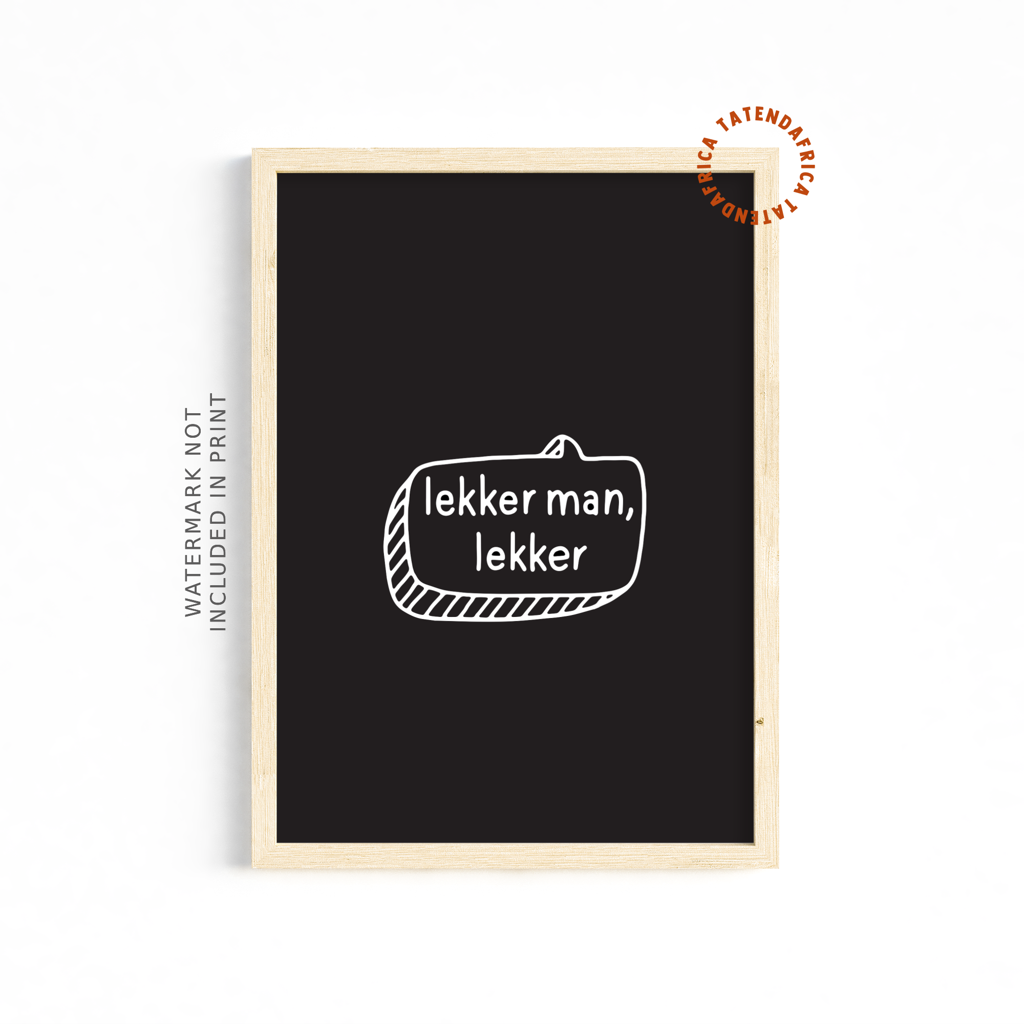 Lekker Man - Monochrome Black