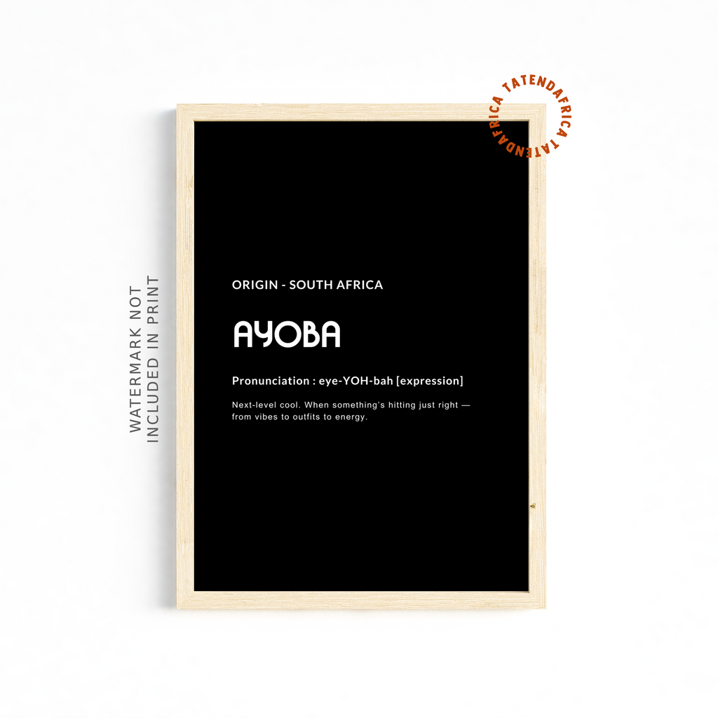 Ayoba - Monochrome Black