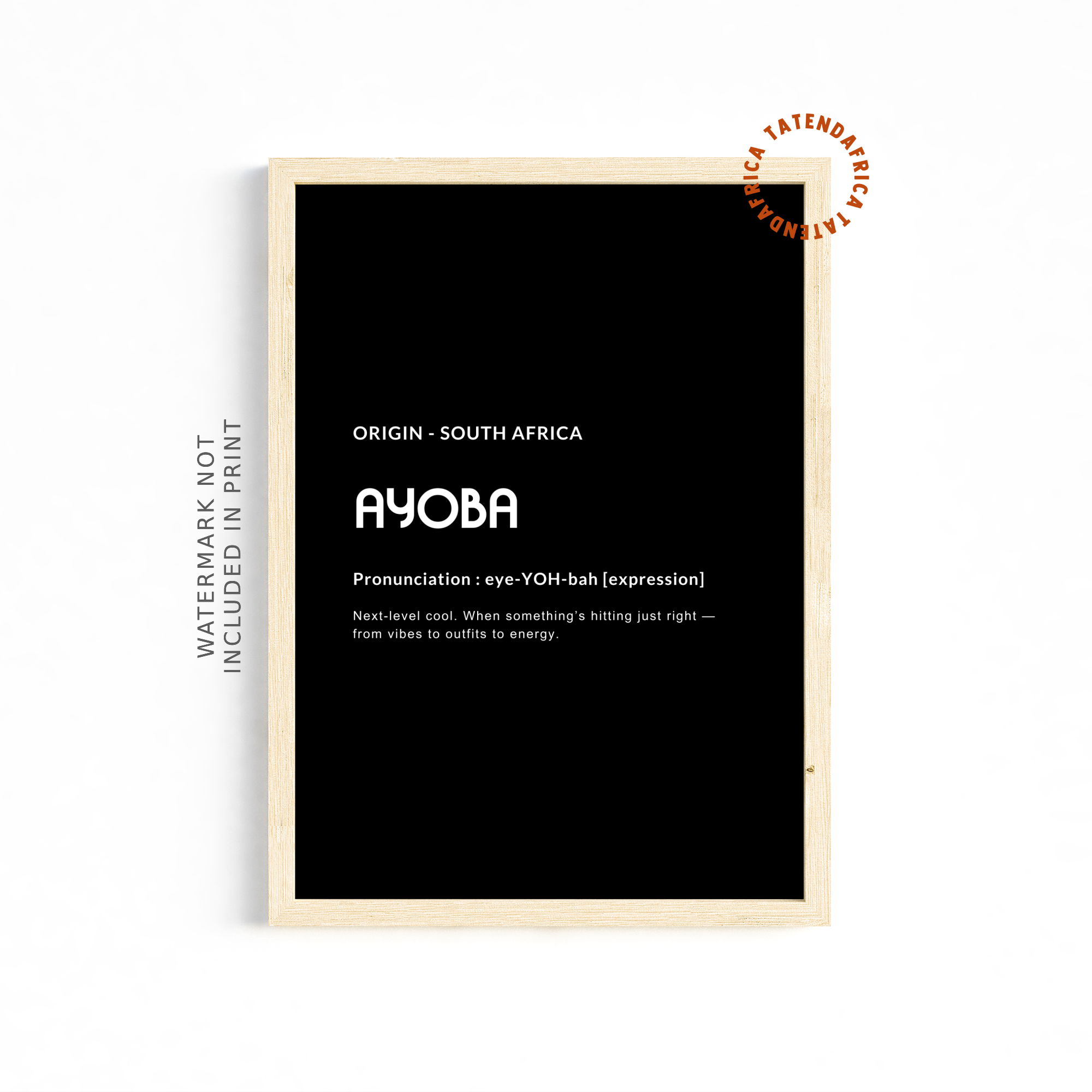 Ayoba - Monochrome Black