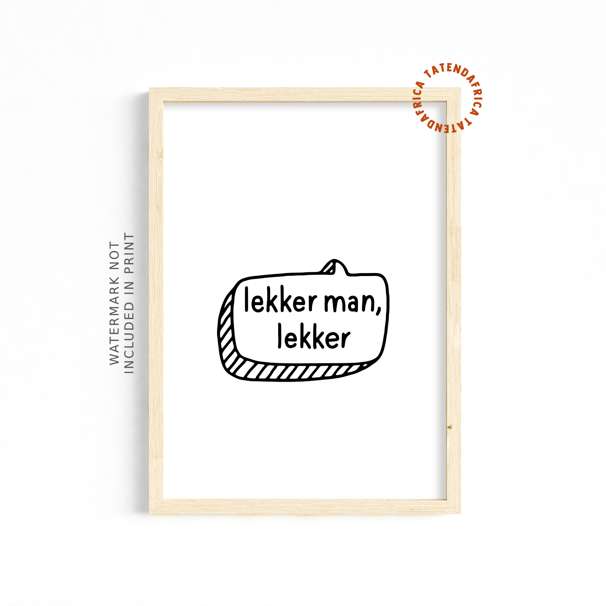 Lekker Man - Monochrome White