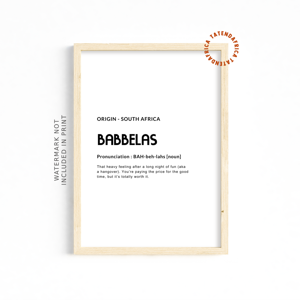 Babbelas - Monochrome White