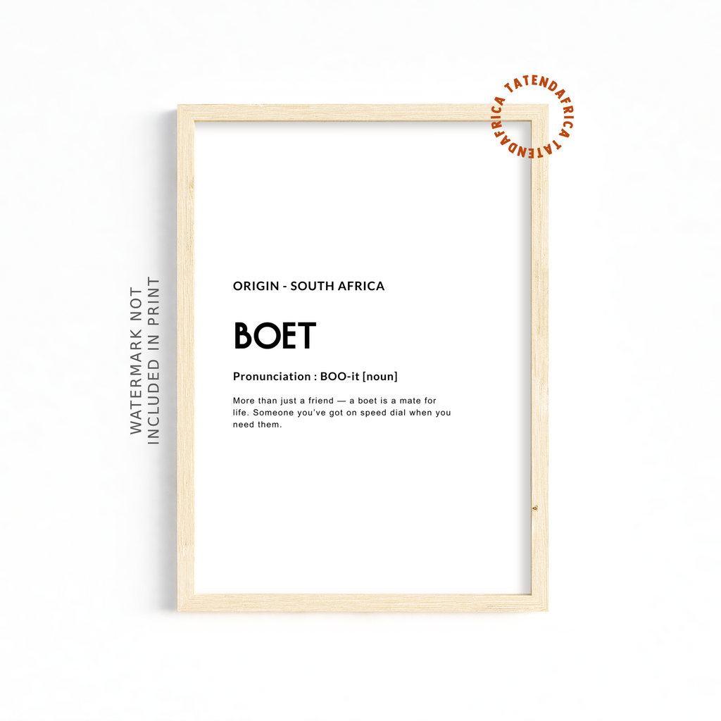 Boet - Monochrome White