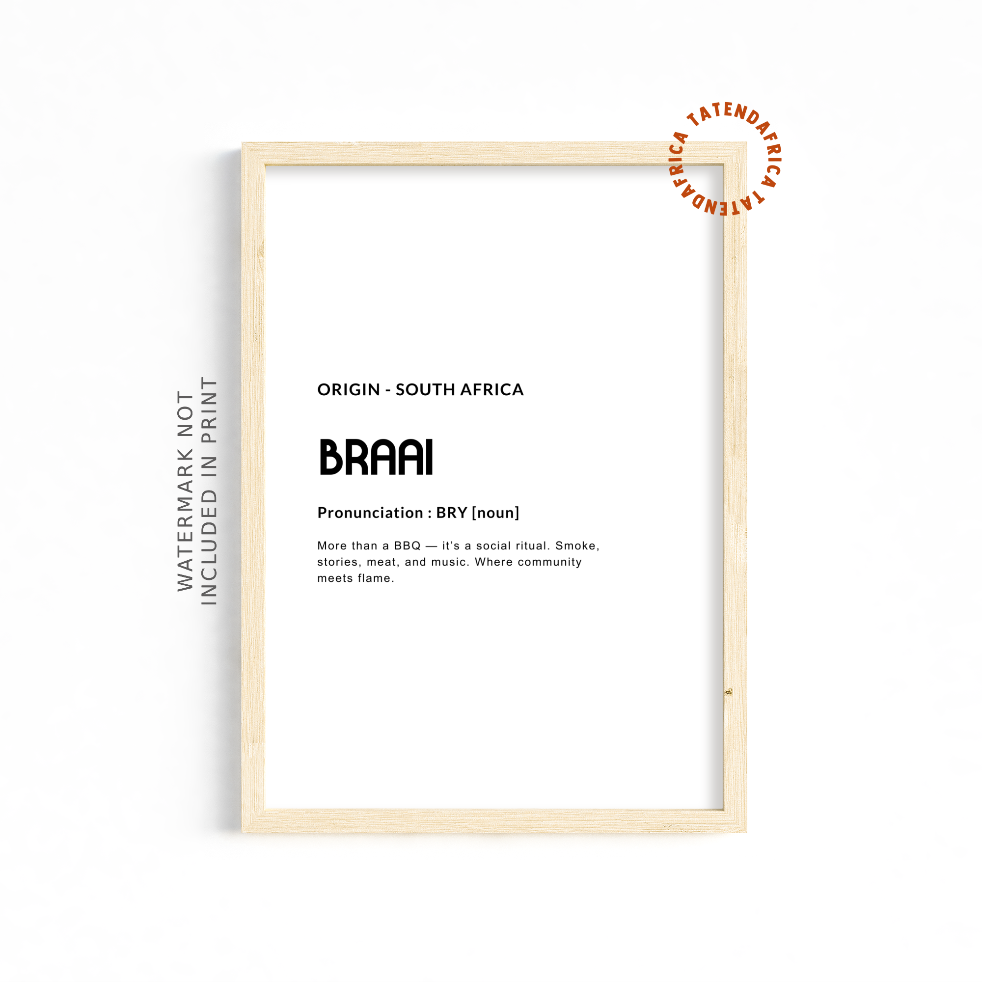 Braai - Monochrome White