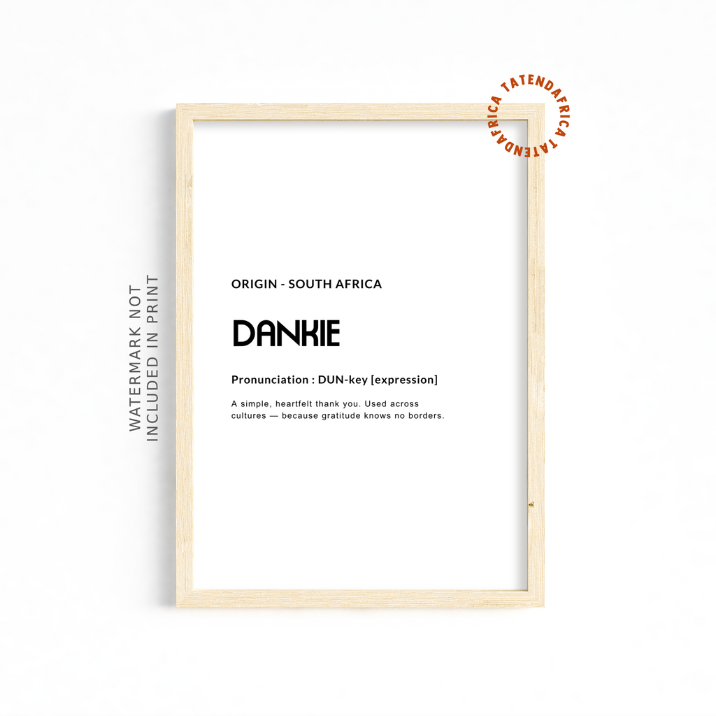 Dankie - Monochrome White