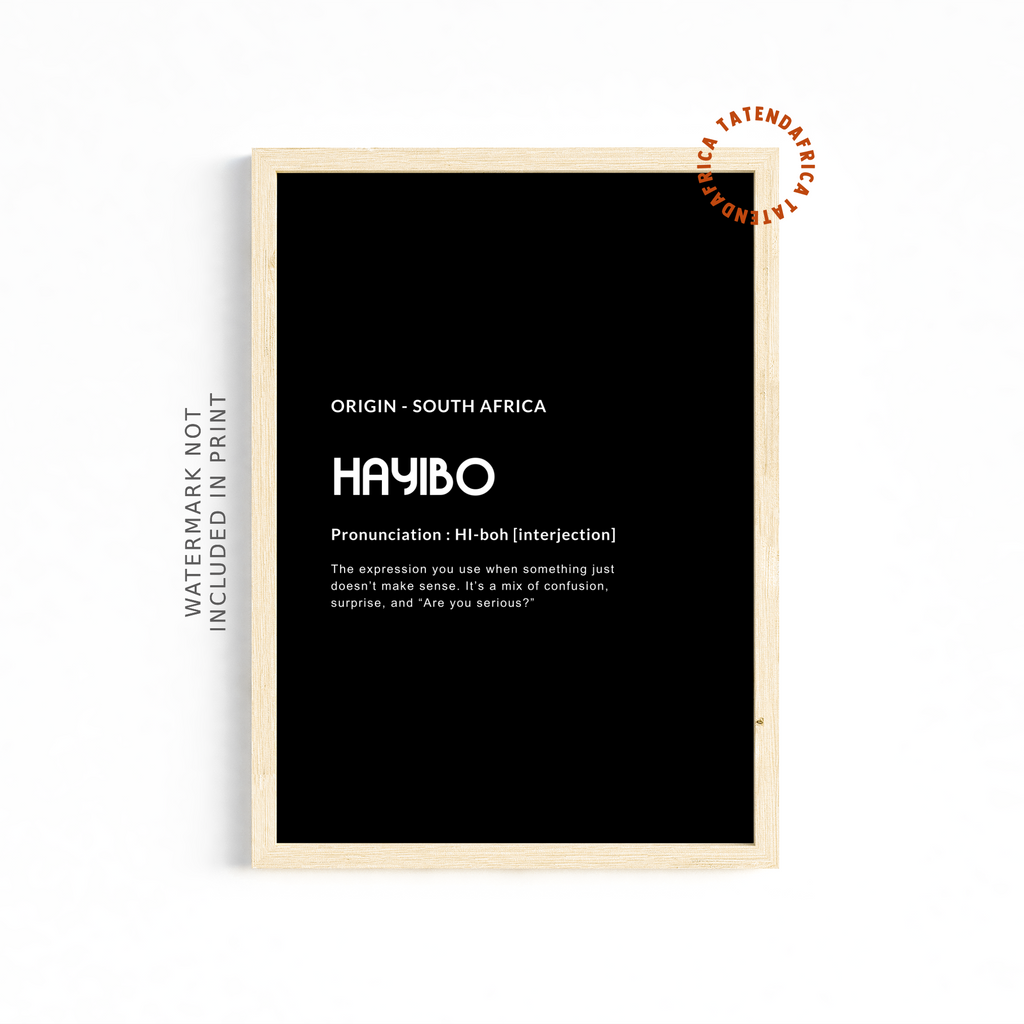Hayibo! (Monochrome Black)