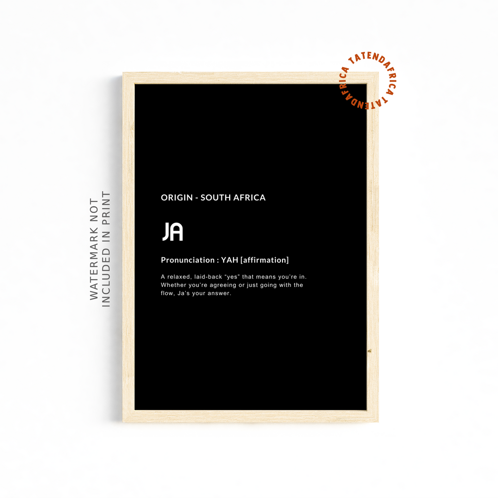 Ja - Monochrome Black