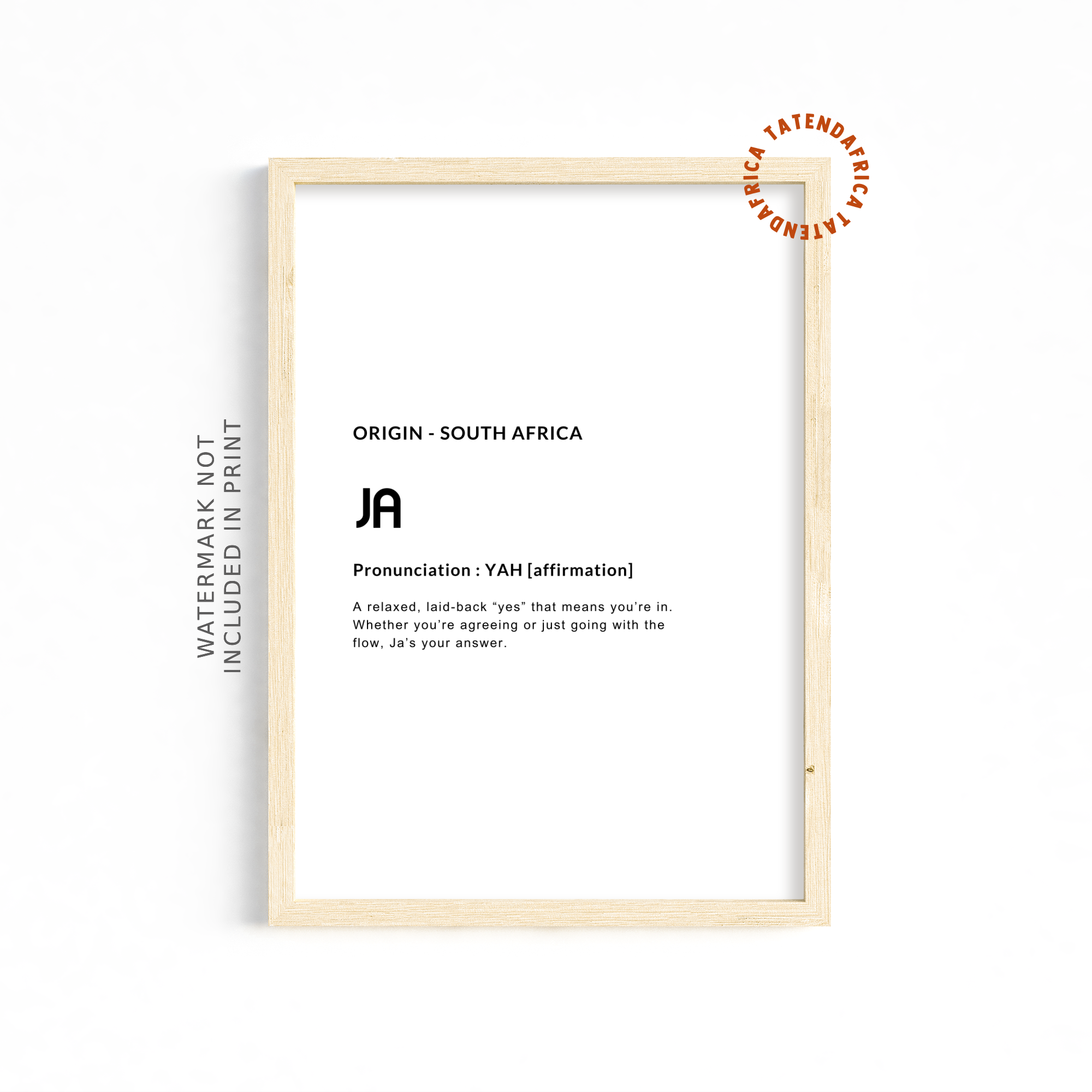 Ja - Monochrome White