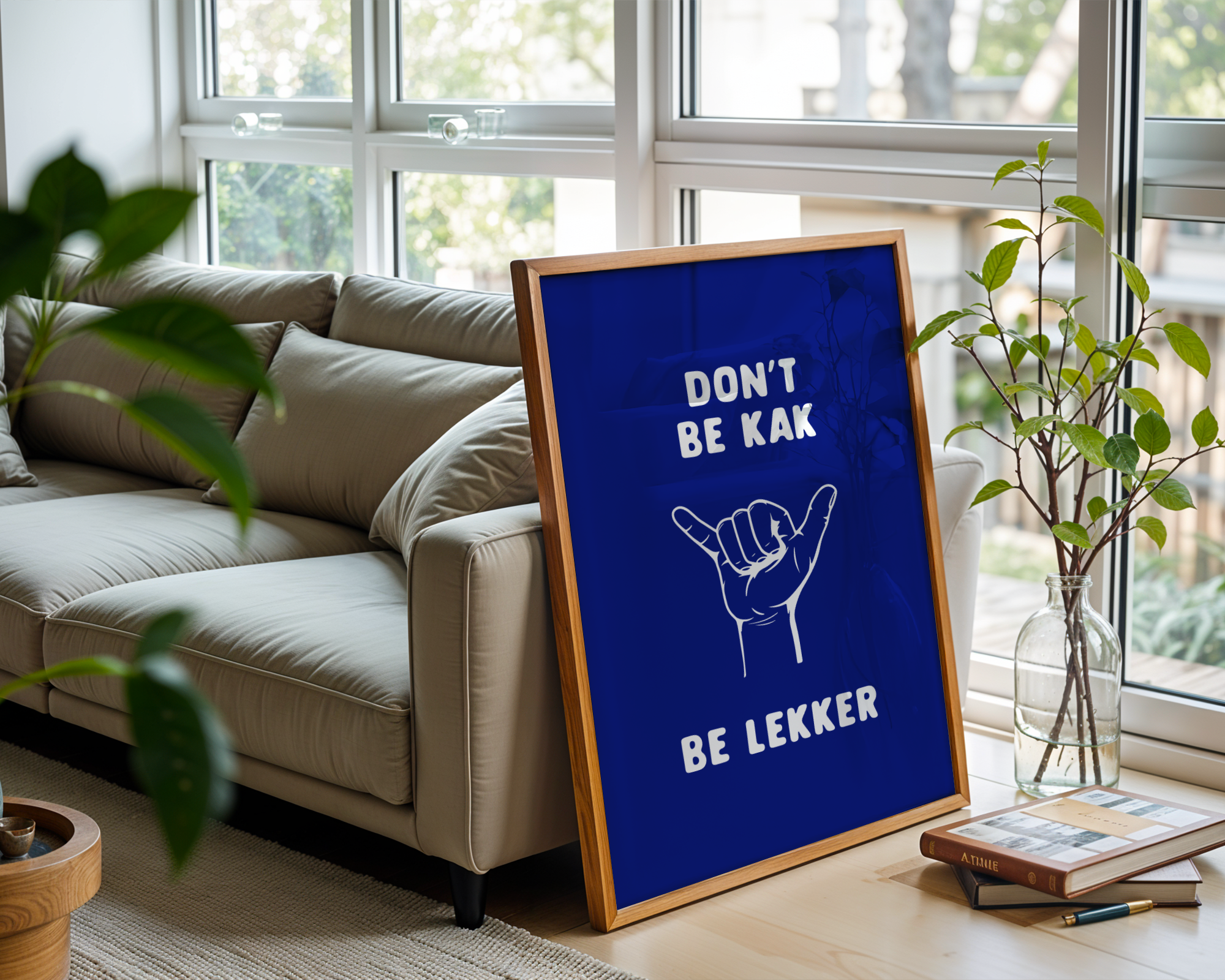 Don't be Kak, Be Lekker - Electric Blue