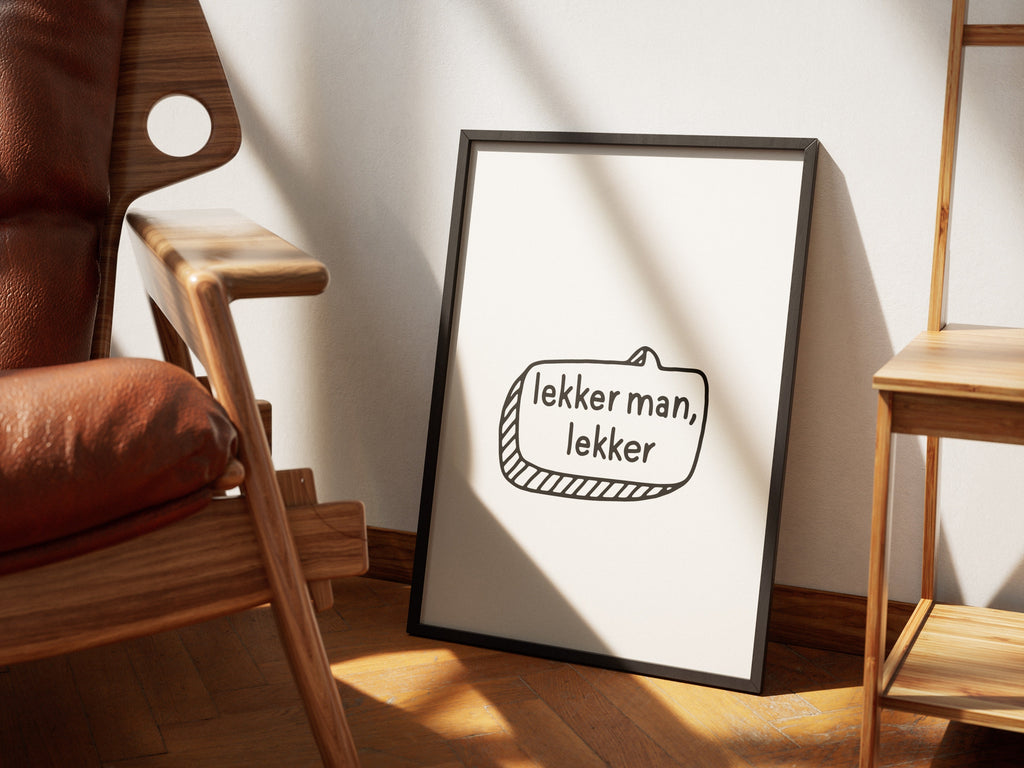 Lekker Man - Monochrome White
