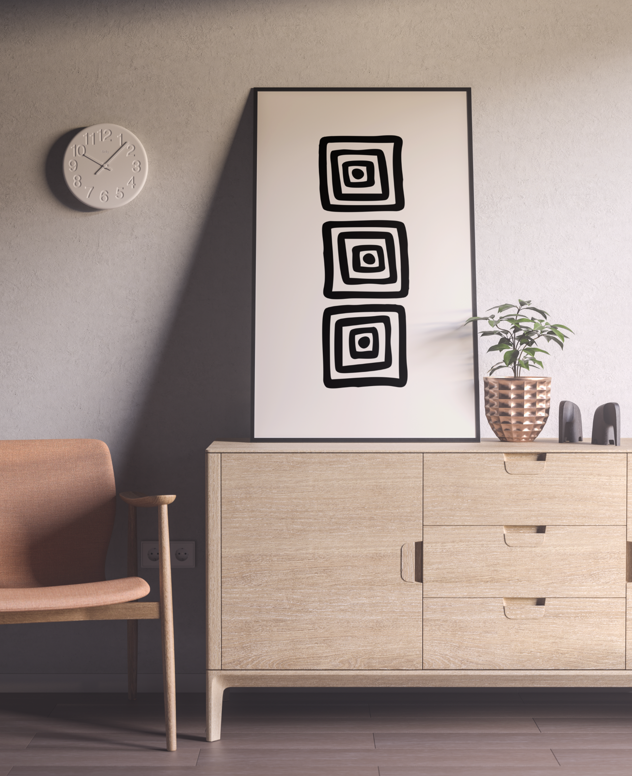 Abstract Twirl - Monochrome Neutral